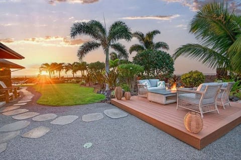 Enjoy gorgeous sunsets all year from your own private lanai.