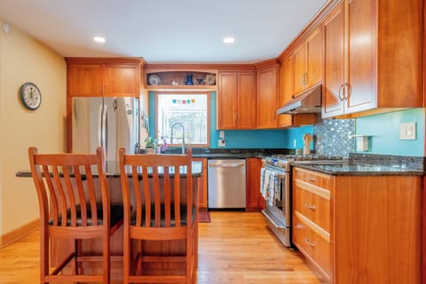 Bright, fully equipped kitchen for easy meals and morning coffee