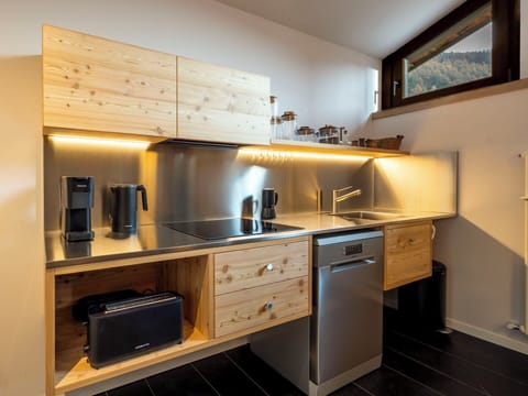 Kitchen, Countertop, Interior Design, Furniture, Wood, Cabinetry, Kitchen Appliance, Flooring, Ceiling, Sink