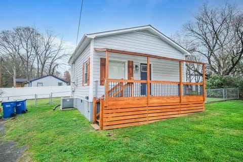 Front of the house with porch
