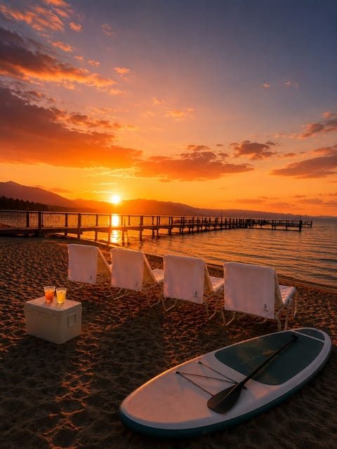 Private Beach- paddle board available for guest use