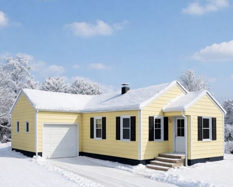 House in the snow
