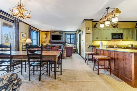 Open dining–living layout great for sharing time & meals.