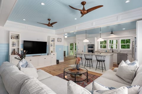 Open floor plan living 