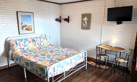 #106 is a studio that sleeps 2 adults and 2 kids.