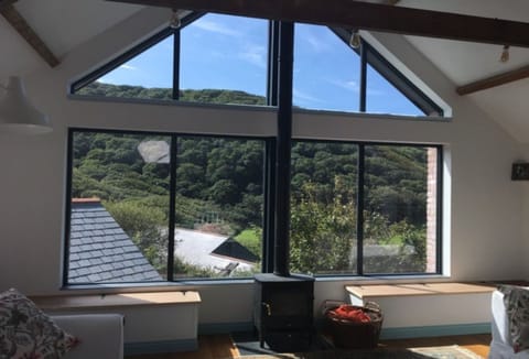 Lower Hillcott, Crackington Haven: stunning countryside views framed by large picture windows