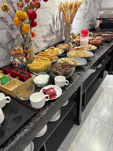 Daily buffet breakfast for a fee