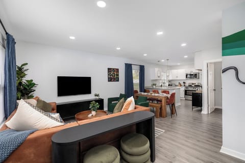 Open-concept living, dining & kitchen — perfect for group gatherings