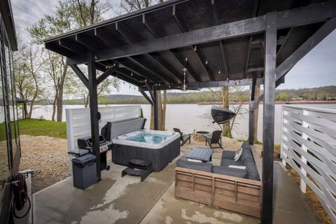 Ready to spend some time outdoors? We have a feeling this patio will be your favorite hangout area on the whole property. Whether you're spending time in the hot tub, reading a book on the patio or gathered around a fire, this space is magical.