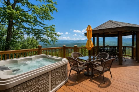 Unwind in your private hot tub