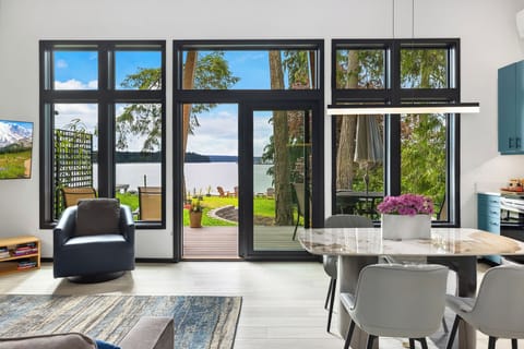 A wall of windows keep the view the star of the show