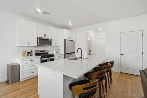 Island seating to enjoy preparing meals together