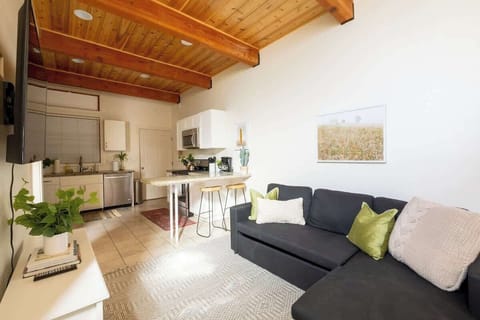 Relax on the sofa by day, fold out the sofa bed by night for an additional two guests