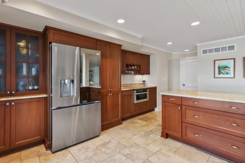 Main floor prep kitchen with dumbwaiter