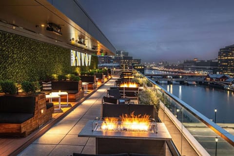 1. Rooftop at The Envoy is Boston’s premier urban escape, perched seven levels above the harbor in the Seaport District. Located atop The Envoy Hotel, our vibrant space is an invitation to relax, play, and mingle alongside Boston’s best skyline view.
