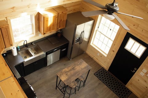 Kitchen view from loft