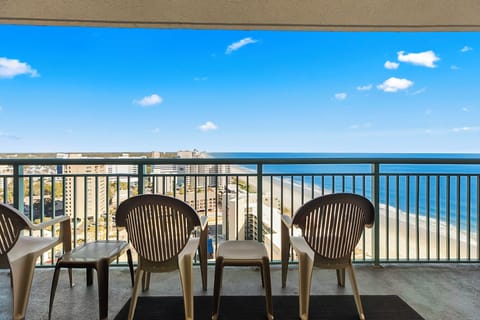 Ocean View Balcony with Chairs