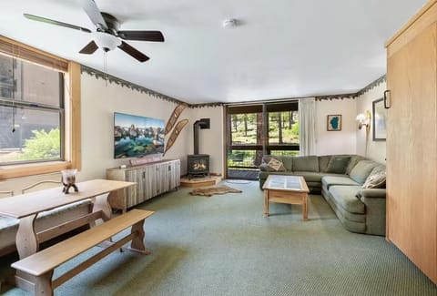 Generous studio with queen sized murphy bed and sofa bed