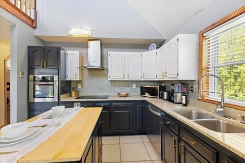 Even washing dishes is nice with a view of the outdoors.