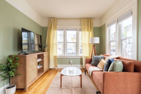A bright, welcoming living space designed for slow mornings and relaxed evenings