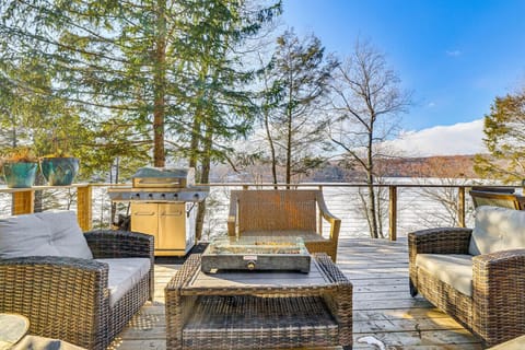 Deck | BBQ Grill & Outdoor Seating | Wooded Views