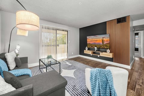A comfortable space to relax, read, or watch TV.