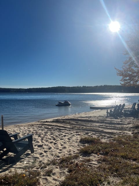 View of the private neighborhood beach