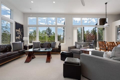 Living room - The fireplace is not currently available for guest use.