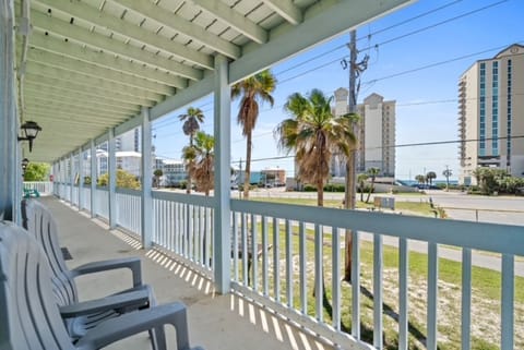 Relax and enjoy the view of the Gulf of Mexico just outside your door.