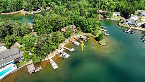 Private Lake Martin waterfront with your own dock, perfect for sunrise coffee and sunset views.