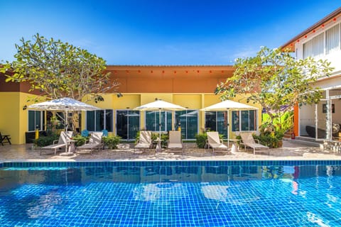 Outdoor pool, open 8:30 AM to 9:00 PM, pool umbrellas, sun loungers