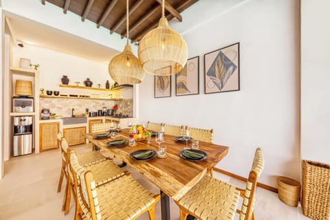 Dining and kitchen area