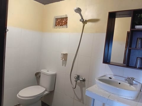 Deluxe Double Room | Bathroom | Shower, rainfall showerhead, slippers, towels