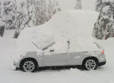 Don't forget to dig out your vehicle if the snow hits!