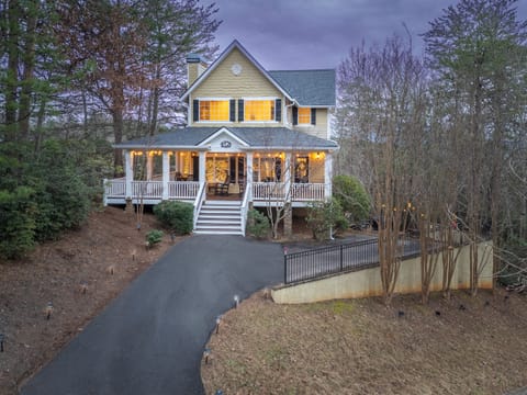 Front of home and parking areas