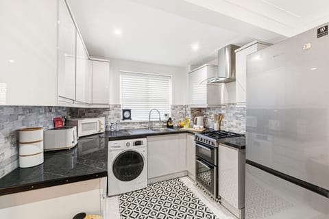 Enjoy cooking and dining at your own pace in the fully equipped kitchen, thoughtfully stocked with everything you need to prepare and enjoy a delicious home-cooked meal.