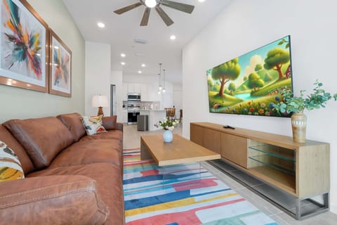 An open-concept layout that flows effortlessly from lounging to dining.