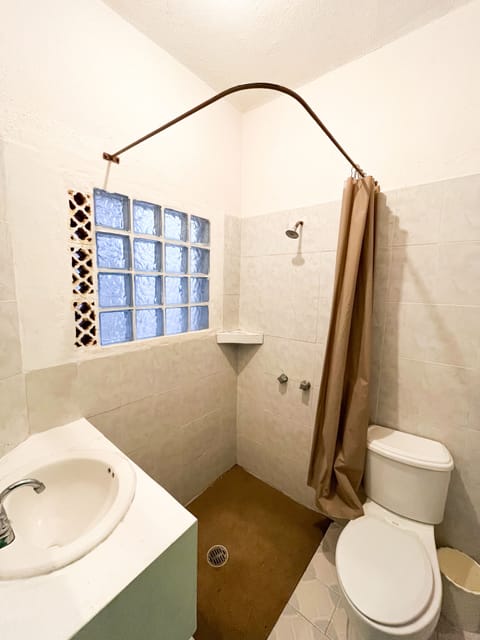 Comfort Double Room | Bathroom | Shower, towels, soap, toilet paper