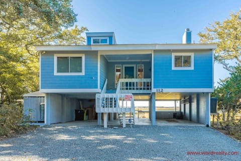 Faded Blue Streetside Exterior