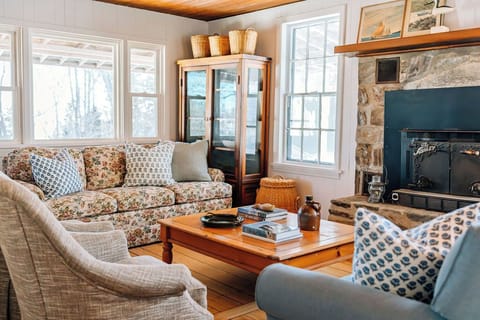 Cottage Living Room, Picture window with water views