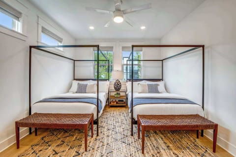 Bedroom Two | Two Full Beds | Ensuite Bathroom | Second Floor | Unit A