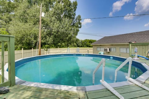 Seasonal Above-Ground Pool | Covered Patio | Charcoal Grill