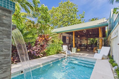 5 feet deep private plunge pool with fountain and huge outdoor rancho 