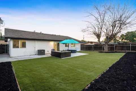 Enjoy a spacious, gated backyard – perfect for relaxing or hanging out