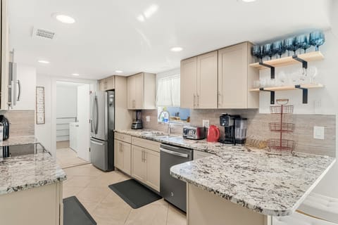 Large kitchen with plenty of counter space