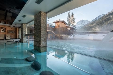 Indoor pool, seasonal outdoor pool