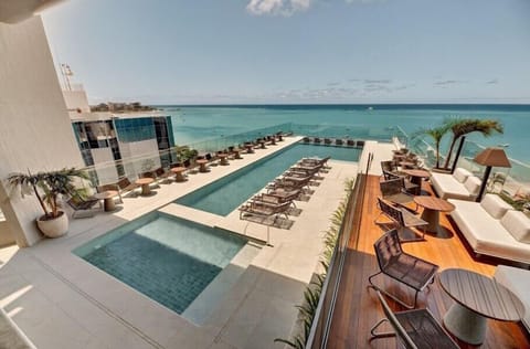 Indoor pool, outdoor pool, open 9:00 AM to 9:00 PM, sun loungers