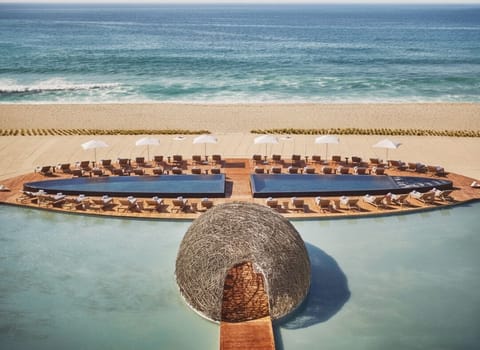 Private beach, white sand, beach cabanas, sun loungers