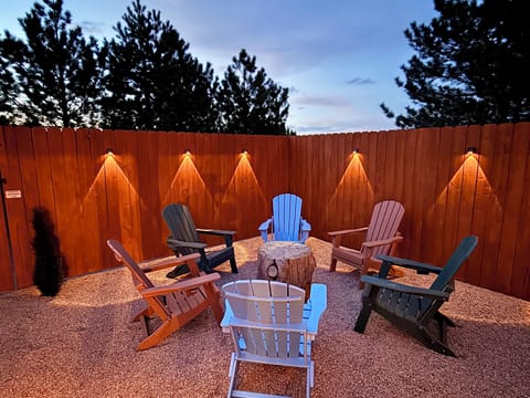 Outdoor seating and conversation area.  Enjoy your morning or evening beverage