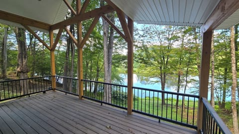 Cabin Deck overlooking the West Branch of Delaware